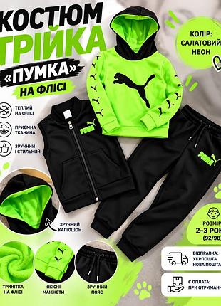 Теплий спортивний костюм трійка ,,пумка,, 2-3 роки