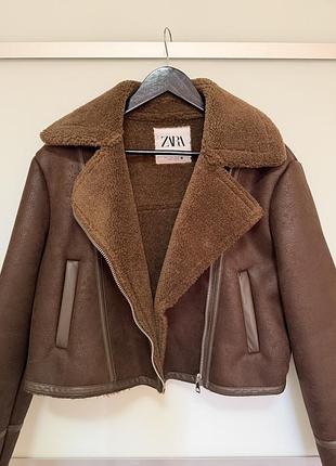 Дублянка zara коричнева 3