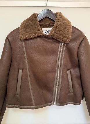 Дублянка zara коричнева 4
