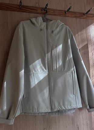 Нова чоловіча куртка zara dnwr softshell (розмір xl) / вітровка з капюшоном