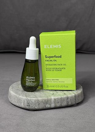 Поживна олія для зволоження elemis superfood facial oil 15 мл