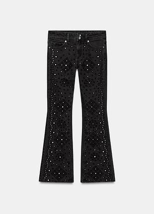 Джинсы z1975 boot-cut с низкой посадкой и бисером