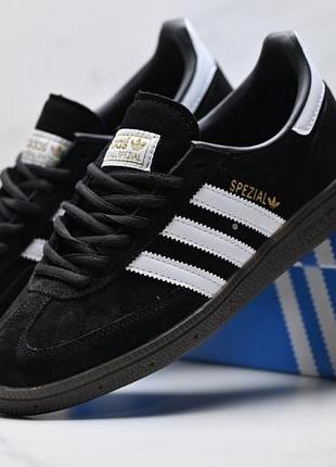 Кросівки чоловічі adidas spezial чорні, розмір 43, замша