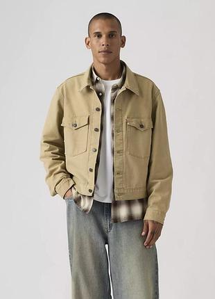 Мужская джинсовая куртка-рубашка levi's на пуговицах