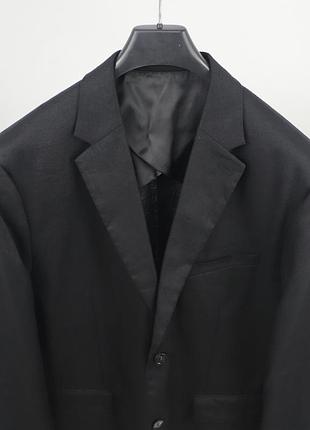Чоловічий лляний піджак h&m black 2