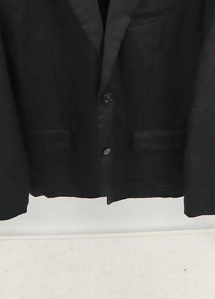 Чоловічий лляний піджак h&m black 3