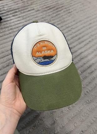Бейсболка чоловіча zara біла, зелена