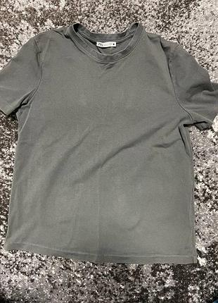 Футболка хлопчача zara сіра
