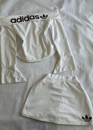 Спортивний костюм жіночий adidas білий