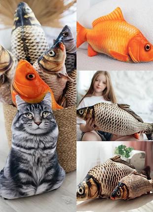 Мягкая игрушка-подушка 3d обнимашка антистресс. цены от 500 грн.