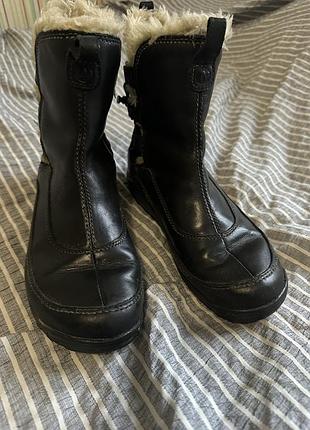 Чоботи жіночі merrell чорні 37,5 (устілка 24,5 см) шкіряні