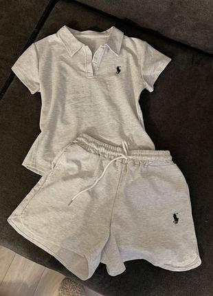 Спортивний костюм для хлопчика polo ralph lauren сірий