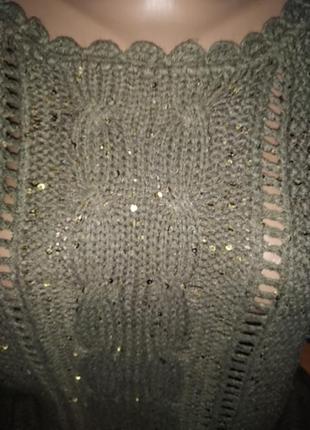 Свитер светр кофта з паєтками via code paris2 фото
