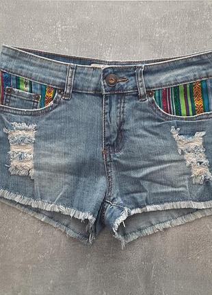 Джинсовые женские шорты hollister w30 маломерят