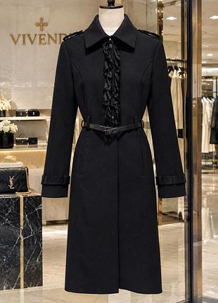 Пальто жіноче elisabetta franchi класичне чорне
