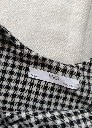 Сарафан на девочку в гусиную лапку m&s 7-8 лет 7