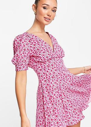 Міні-сукня topshop micro rose tea рожевого кольору