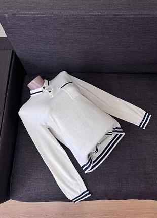 Молочне поло,кофта h&m