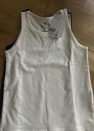 Майки від h&m 3 шт на дівчинку 4-6 років