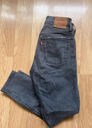 Джинси жіночі levi's 501 skinny сірі