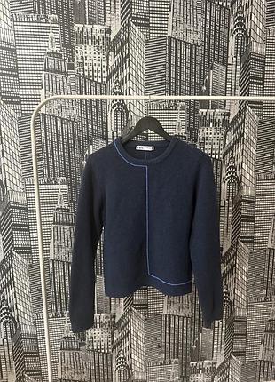 Базовий жіночій синій светр zara