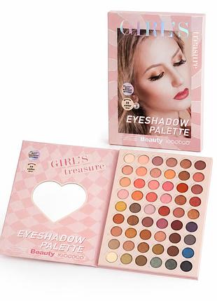 Палітра тіней для повік girl’s treasure beauty igoddco, 54 кольори з дзеркалом