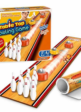 Настольная игра table top bowling game боулинг с кеглями и дорожкой для детей 4+