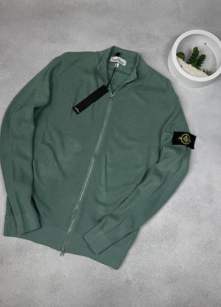 Кардиган stone island бирюзовый m