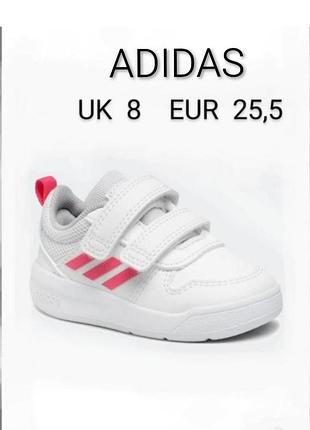 Кросівки бренду adidas tensaur made in  cambodia застібкою на 2 липучки в відміному стані без функціональних дифектів все як на фото.   устілка.  16.