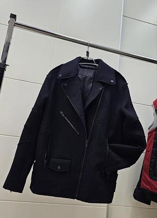 Шерстяная куртка-косуха alexander wang x h&m