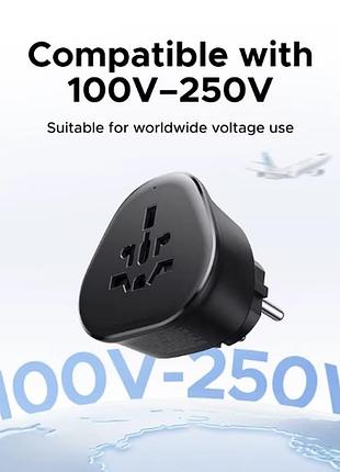 Адаптер в розетку універсальний ugreen s500 (eu plug) 2