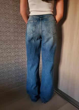 Жіночі джинси flow wide leg сині 3