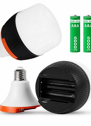 Led лампа аккумуляторная bl-599 30 вт e27 с автопереключением, 2×2400 мач