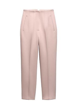 Брюки з високою посадкою zara р.s