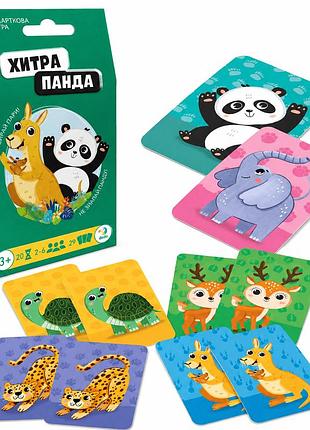 Карточная игра dodo хитра панда для детей 3+, 29 карточек, на поиск пар