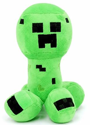 Мягкая игрушка крипер 21 см зеленая minecraft «молочный мир»