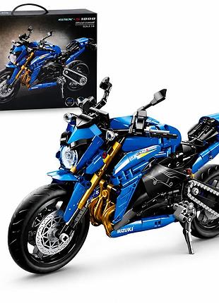 Конструктор мотоцикл suzuki gsx-s1000 ліцензійний 1:6 1017 деталей великий спортивний байк