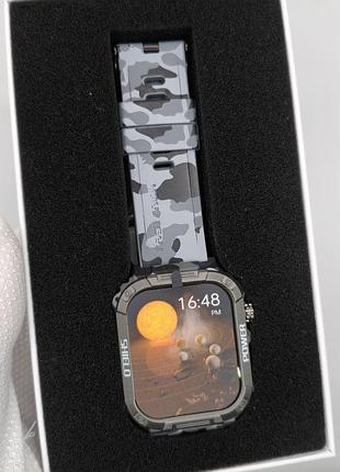 Защищенные смарт-часы apex fit camo military с bluetooth-звонками