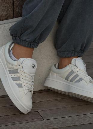 Кроссовки женские adidas campus light bad bunny beige grey