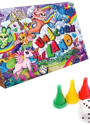 Настольная развивающая игра unicorn land danko toys, для детей от 3 лет