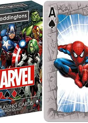 Игральные карты winning moves marvel universe waddingtons no.1 (52 карты)