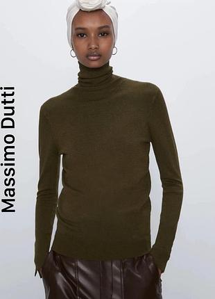 Джемпер гольф водолазка massimo dutti с высоким воротом кашемир шелк