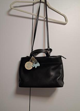 Сумка жіноча radley london чорна, натуральна шкіра