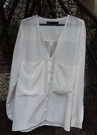 Шовкова блуза zara 6
