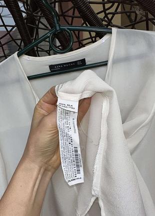 Шовкова блуза zara 5