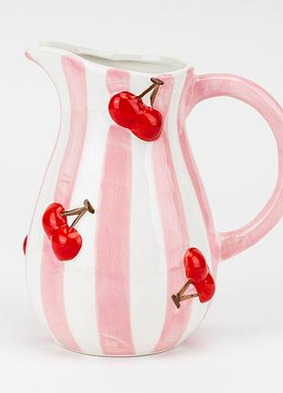 Ваза "красные вишенки", 20 см elisey