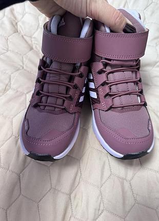 Черевики для дівчинки adidas, коричнево-рожеві