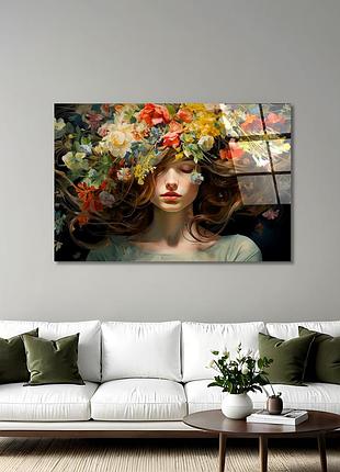 Картина на стекле novellaprint "цветущий образ" 45х30см (pic-4002-00)