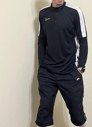 Спортивна кофта чоловіча nike чорна розмір m-l