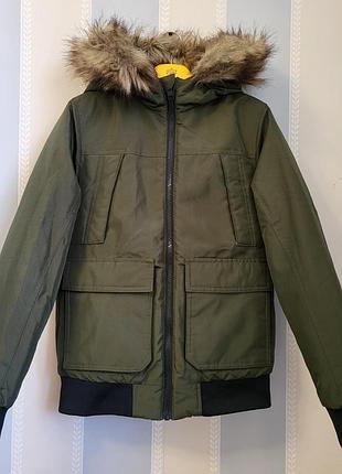 Куртка-бомбер для підлітків jack & jones хакі 146/152 см